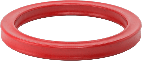 X Profilli Yüksek Sıcaklık Silikon O-Ring, 1/16 Kesirli Genişlik, Dash Numarası 015