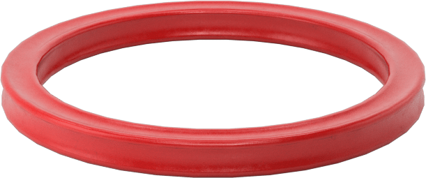 X Profilli Yüksek Sıcaklık Silikon O-Ring, 1/16 Kesirli Genişlik, Dash Numarası 017