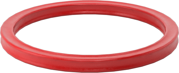 X Profilli Yüksek Sıcaklık Silikon O-Ring, 1/16 Kesirli Genişlik, Dash Numarası 019