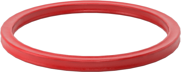 X Profilli Yüksek Sıcaklık Silikon O-Ring, 1/16 Kesirli Genişlik, Dash Numarası 021