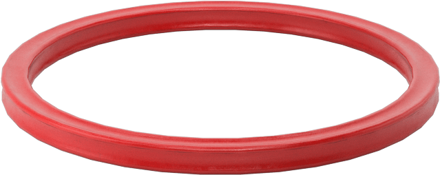 X Profilli Yüksek Sıcaklık Silikon O-Ring, 1/16 Kesirli Genişlik, Dash Numarası 022