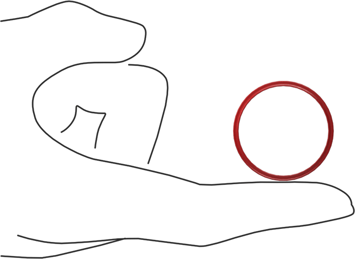 X Profilli Yüksek Sıcaklık Silikon O-Ring, 1/16 Kesirli Genişlik, Dash Numarası 025