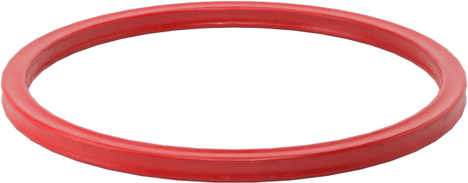 X Profilli Yüksek Sıcaklık Silikon O-Ring, 1/16 Kesirli Genişlik, Dash Numarası 025