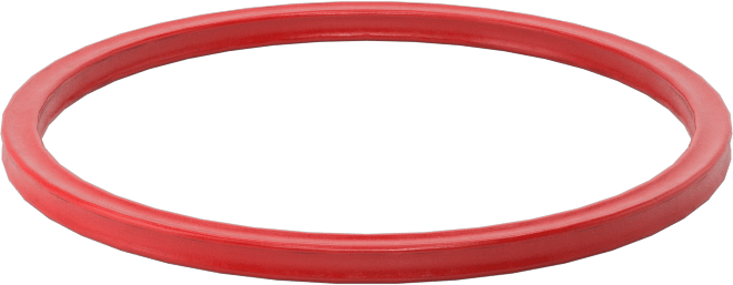 X Profilli Yüksek Sıcaklık Silikon O-Ring, 1/16 Kesirli Genişlik, Dash Numarası 026