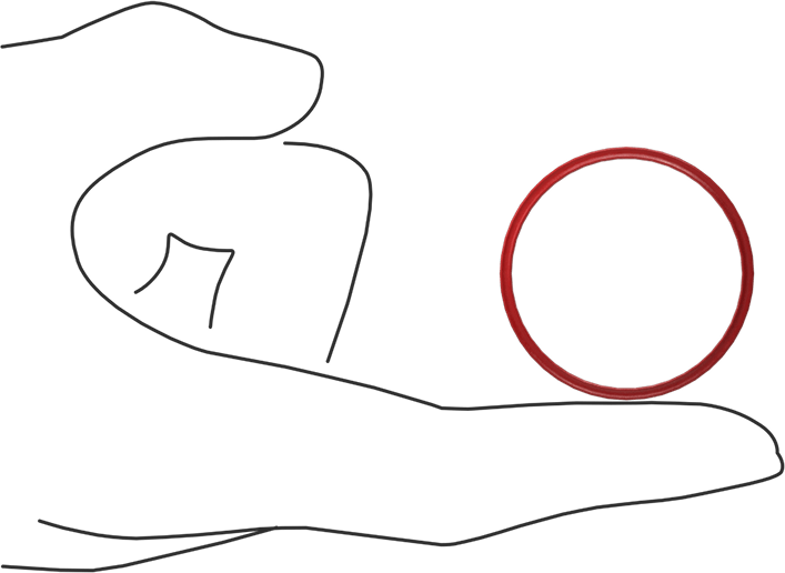 X Profilli Yüksek Sıcaklık Silikon O-Ring, 1/16 Kesirli Genişlik, Dash Numarası 028