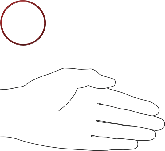 X Profilli Yüksek Sıcaklık Silikon O-Ring, 1/16 Kesirli Genişlik, Dash Numarası 032