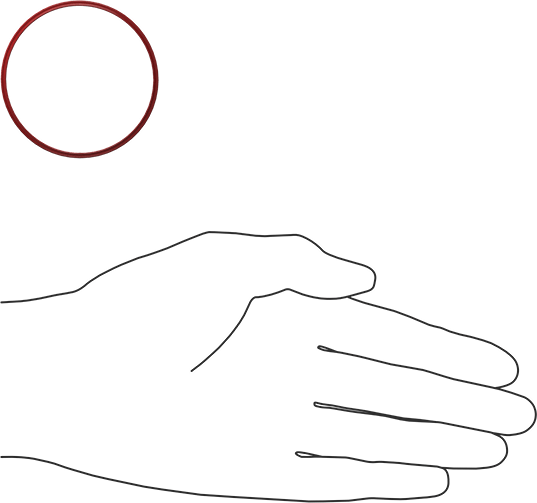 X Profilli Yüksek Sıcaklık Silikon O-Ring, 1/16 Kesirli Genişlik, Dash Numarası 033