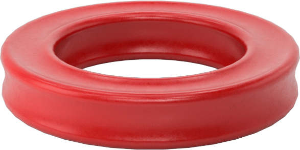 X Profilli Yüksek Sıcaklık Silikon O-Ring, 3/32 Kesirli Genişlik, Dash Numarası 110