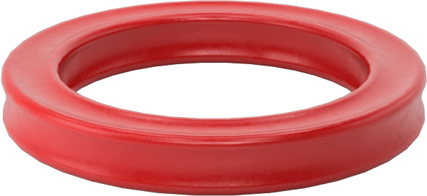 X Profilli Yüksek Sıcaklık Silikon O-Ring, 3/32 Kesirli Genişlik, Dash Numarası 113