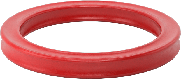 X Profilli Yüksek Sıcaklık Silikon O-Ring, 3/32 Kesirli Genişlik, Dash Numarası 116