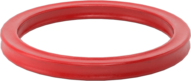 X Profilli Yüksek Sıcaklık Silikon O-Ring, 3/32 Kesirli Genişlik, Dash Numarası 119