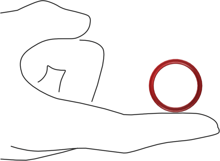 X Profilli Yüksek Sıcaklık Silikon O-Ring, 3/32 Kesirli Genişlik, Dash Numarası 119