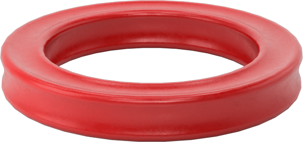 X Profilli Yüksek Sıcaklık Silikon O-Ring, 1/8 Kesirli Genişlik, Dash Numarası 209