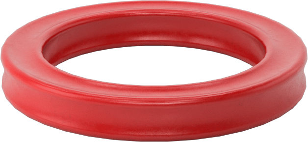 X Profilli Yüksek Sıcaklık Silikon O-Ring, 1/8 Kesirli Genişlik, Dash Numarası 210