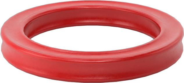 X Profilli Yüksek Sıcaklık Silikon O-Ring, 1/8 Kesirli Genişlik, Dash Numarası 211