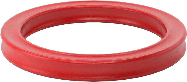 X Profilli Yüksek Sıcaklık Silikon O-Ring, 1/8 Kesirli Genişlik, Dash Numarası 214