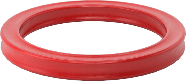 X Profilli Yüksek Sıcaklık Silikon O-Ring, 1/8 Kesirli Genişlik, Dash Numarası 215