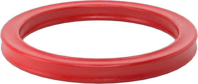 X Profilli Yüksek Sıcaklık Silikon O-Ring, 1/8 Kesirli Genişlik, Dash Numarası 217