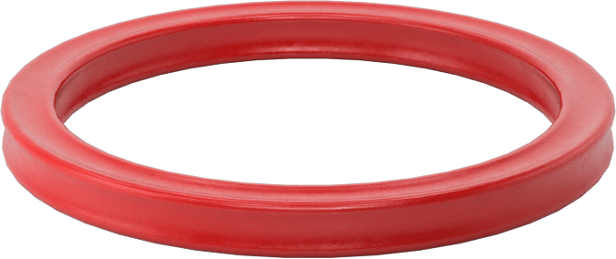 X Profilli Yüksek Sıcaklık Silikon O-Ring, 1/8 Kesirli Genişlik, Dash Numarası 219