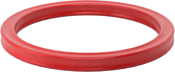 X Profilli Yüksek Sıcaklık Silikon O-Ring, 1/8 Kesirli Genişlik, Dash Numarası 221