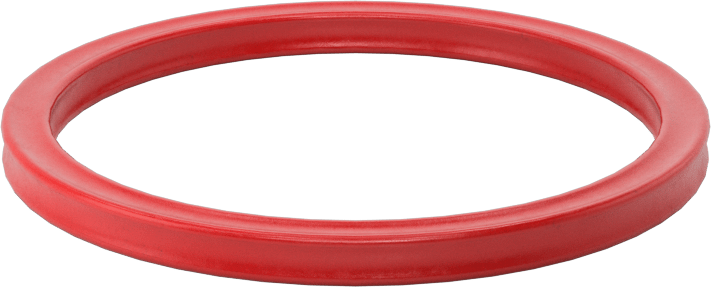 X Profilli Yüksek Sıcaklık Silikon O-Ring, 1/8 Kesirli Genişlik, Dash Numarası 224