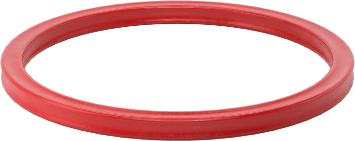 X Profilli Yüksek Sıcaklık Silikon O-Ring, 1/8 Kesirli Genişlik, Dash Numarası 226