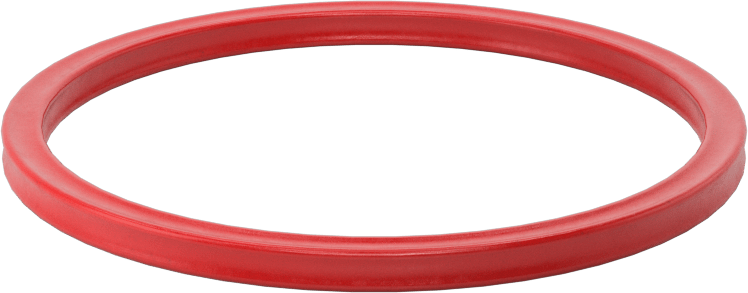 X Profilli Yüksek Sıcaklık Silikon O-Ring, 1/8 Kesirli Genişlik, Dash Numarası 228