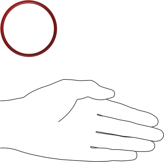 X Profilli Yüksek Sıcaklık Silikon O-Ring, 1/8 Kesirli Genişlik, Dash Numarası 228