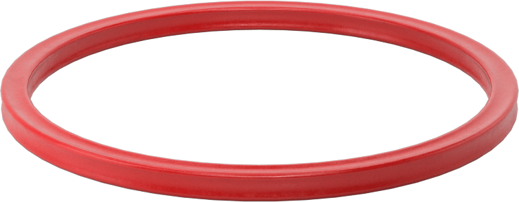 X Profilli Yüksek Sıcaklık Silikon O-Ring, 1/8 Kesirli Genişlik, Dash Numarası 229