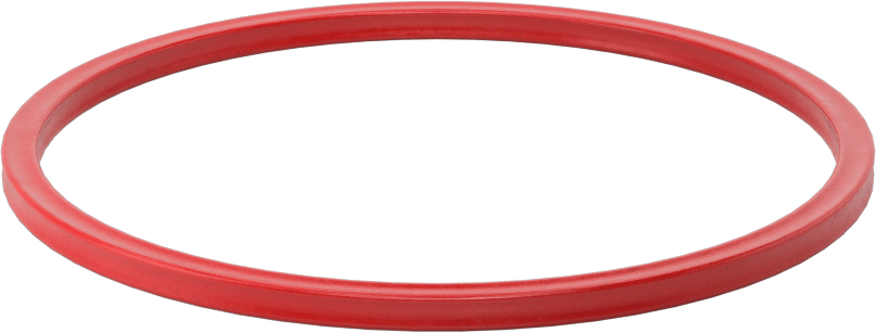 X Profilli Yüksek Sıcaklık Silikon O-Ring, 1/8 Kesirli Genişlik, Dash Numarası 235