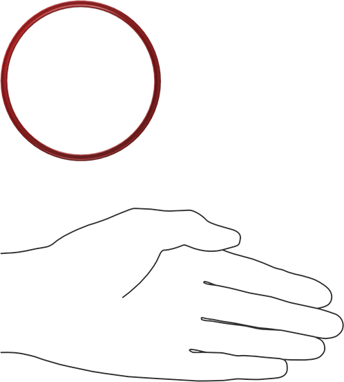 X Profilli Yüksek Sıcaklık Silikon O-Ring, 1/8 Kesirli Genişlik, Dash Numarası 235