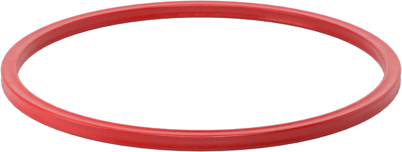 X Profilli Yüksek Sıcaklık Silikon O-Ring, 1/8 Kesirli Genişlik, Dash Numarası 236