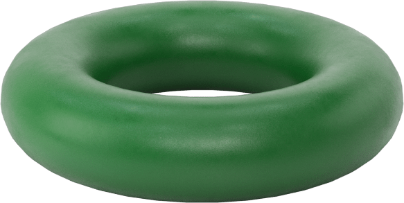 Hava Koşullarına ve Yağa Dayanıklı HNBR O-Rings, 1/8 Kesirli Genişlik, Dash Numarası 203