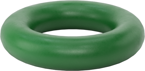 Hava Koşullarına ve Yağa Dayanıklı HNBR O-Rings, 1/8 Kesirli Genişlik, Dash Numarası 204