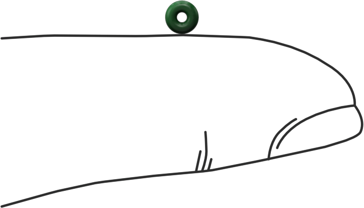 Hava Koşullarına ve Yağa Dayanıklı HNBR O-Rings, 3/64 Kesirli Genişlik, Dash Numarası 002