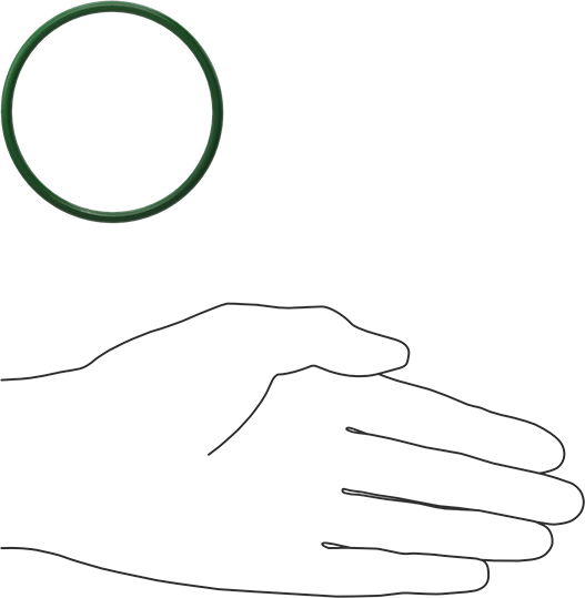 Hava Koşullarına ve Yağa Dayanıklı HNBR O-Rings, 1/8 Kesirli Genişlik, Dash Numarası 230