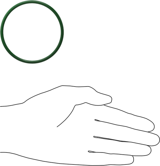 Hava Koşullarına ve Yağa Dayanıklı HNBR O-Rings, 1/8 Kesirli Genişlik, Dash Numarası 231