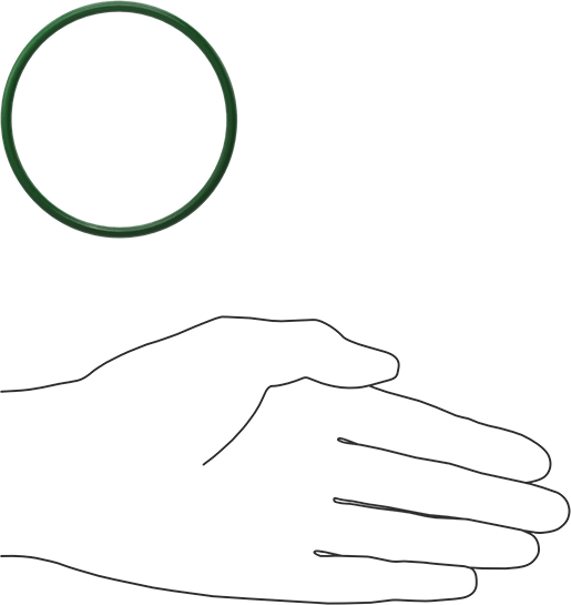 Hava Koşullarına ve Yağa Dayanıklı HNBR O-Rings, 1/8 Kesirli Genişlik, Dash Numarası 232