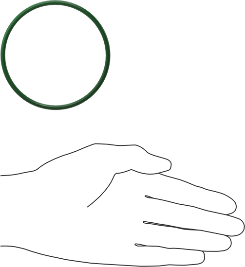 Hava Koşullarına ve Yağa Dayanıklı HNBR O-Rings, 1/8 Kesirli Genişlik, Dash Numarası 234