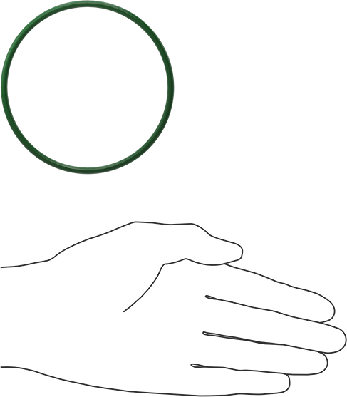 Hava Koşullarına ve Yağa Dayanıklı HNBR O-Rings, 1/8 Kesirli Genişlik, Dash Numarası 237