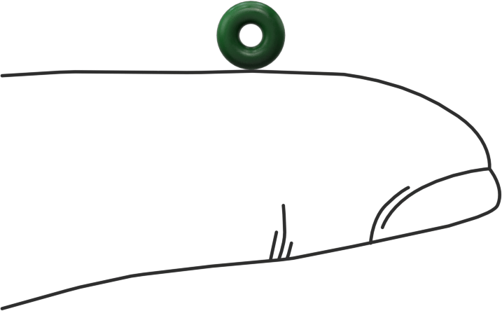 Hava Koşullarına ve Yağa Dayanıklı HNBR O-Rings, 1/16 Kesirli Genişlik, Dash Numarası 004