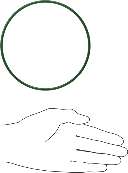 Hava Koşullarına ve Yağa Dayanıklı HNBR O-Rings, 1/8 Kesirli Genişlik, Dash Numarası 249