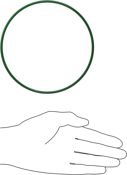 Hava Koşullarına ve Yağa Dayanıklı HNBR O-Rings, 1/8 Kesirli Genişlik, Dash Numarası 251