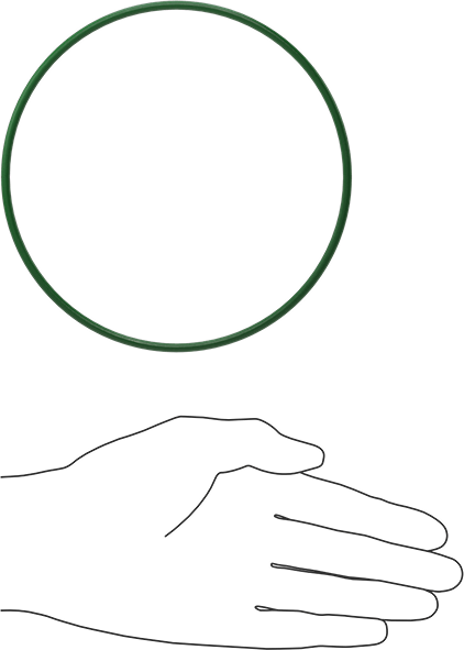 Hava Koşullarına ve Yağa Dayanıklı HNBR O-Rings, 1/8 Kesirli Genişlik, Dash Numarası 252