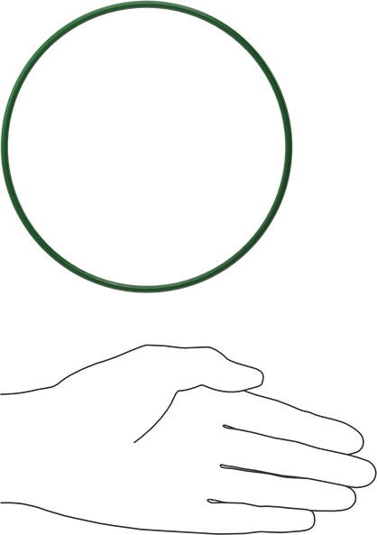 Hava Koşullarına ve Yağa Dayanıklı HNBR O-Rings, 1/8 Kesirli Genişlik, Dash Numarası 253