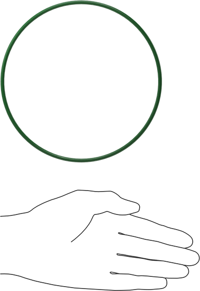 Hava Koşullarına ve Yağa Dayanıklı HNBR O-Rings, 1/8 Kesirli Genişlik, Dash Numarası 255