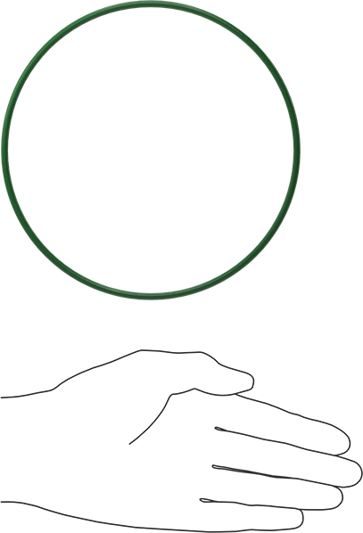 Hava Koşullarına ve Yağa Dayanıklı HNBR O-Rings, 1/8 Kesirli Genişlik, Dash Numarası 256