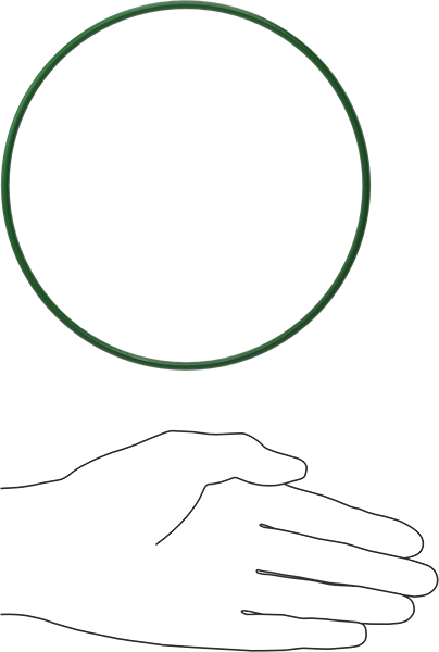 Hava Koşullarına ve Yağa Dayanıklı HNBR O-Rings, 1/8 Kesirli Genişlik, Dash Numarası 257