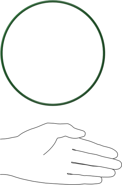 Hava Koşullarına ve Yağa Dayanıklı HNBR O-Rings, 1/8 Kesirli Genişlik, Dash Numarası 258