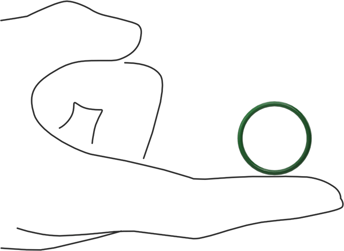 Hava Koşullarına ve Yağa Dayanıklı HNBR O-Rings, 1/16 Kesirli Genişlik, Dash Numarası 020